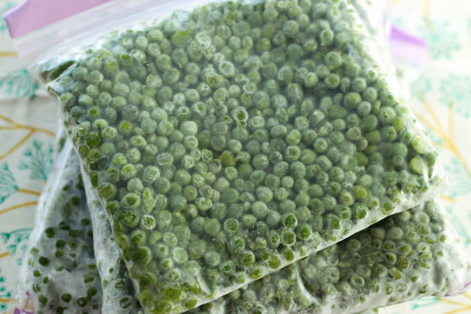 Follow this simple method to store peas