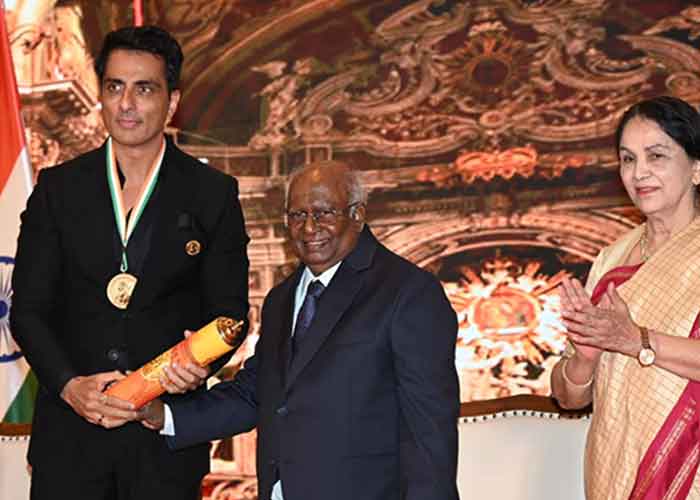 Sonu Sood was honored with the Champions of Change Award, expressed his happiness on social media
