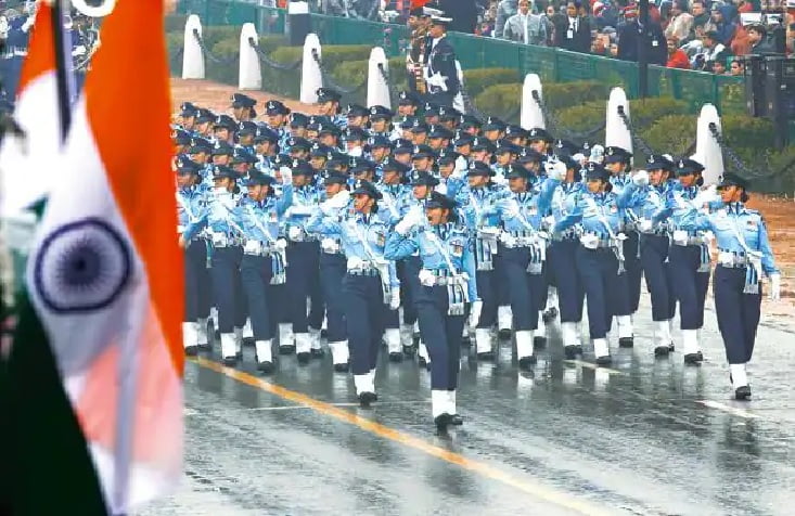 Women power is playing an important role in Republic Day parade, seen in full dress rehearsal
