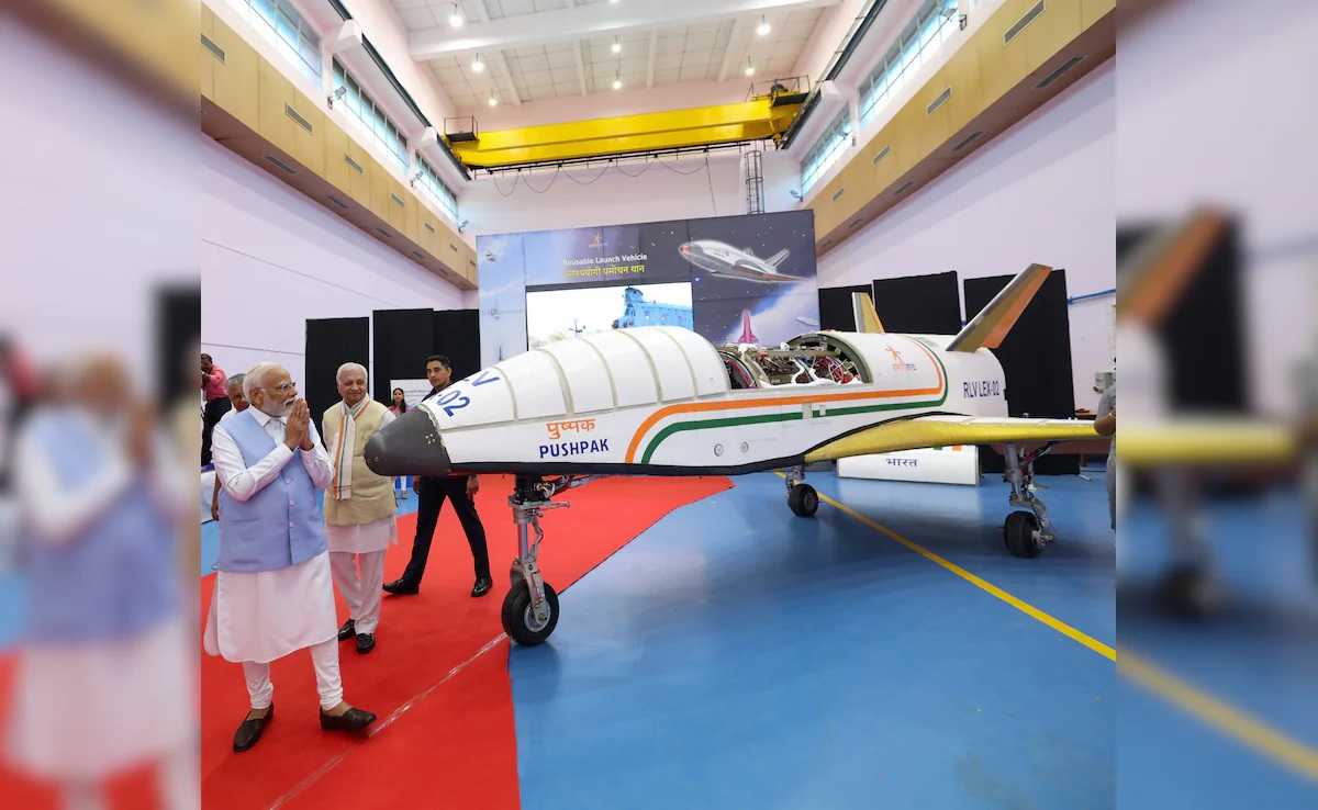 21st Century Pushpak Aircraft Launched Takes Flight from Karnataka to Aeronautical Test Range