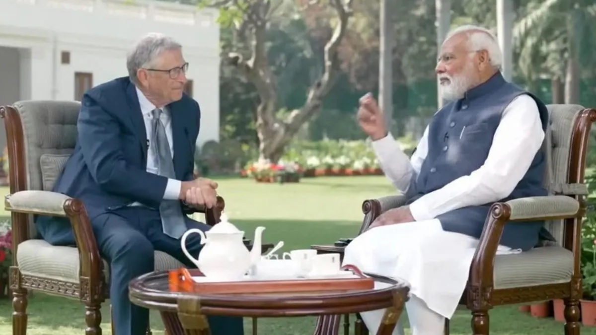 PM told a funny story to Bill Gates on Modi jacket said No problem