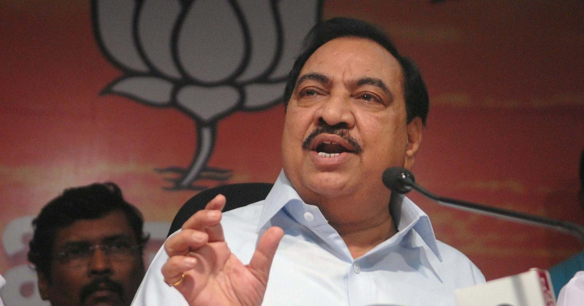 Former minister Eknath Khadse received a threat on the phone after a complaint the police started an investigation 01