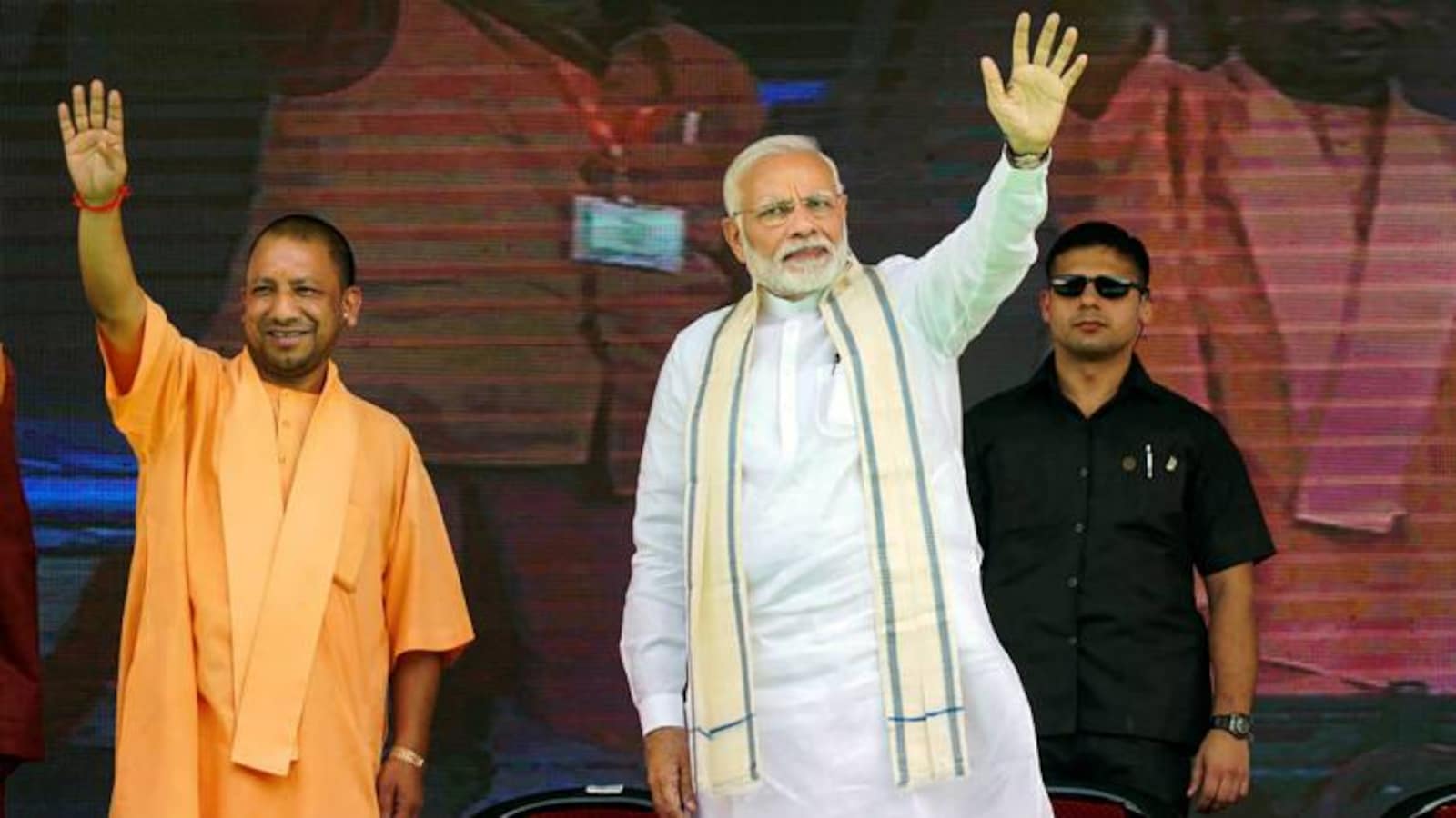 Prime Minister Narendra Modi and Uttar Pradesh Chief Minister Yogi Adityanath during a public meeting in Varanasi Uttar Pradesh Image PTI 770x435 1