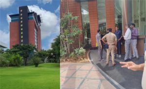 A police team investigates bomb threats against three big hotels in Bengaluru 1