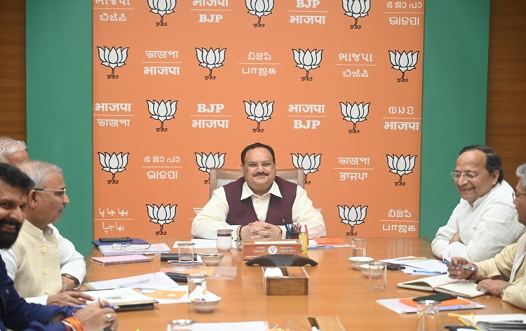 JP Nadda convened a meeting to review the partys performance in the elections 1