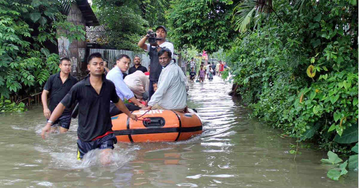 Scene of devastation in Manipur due to heavy rains Three dead several areas submerged 1