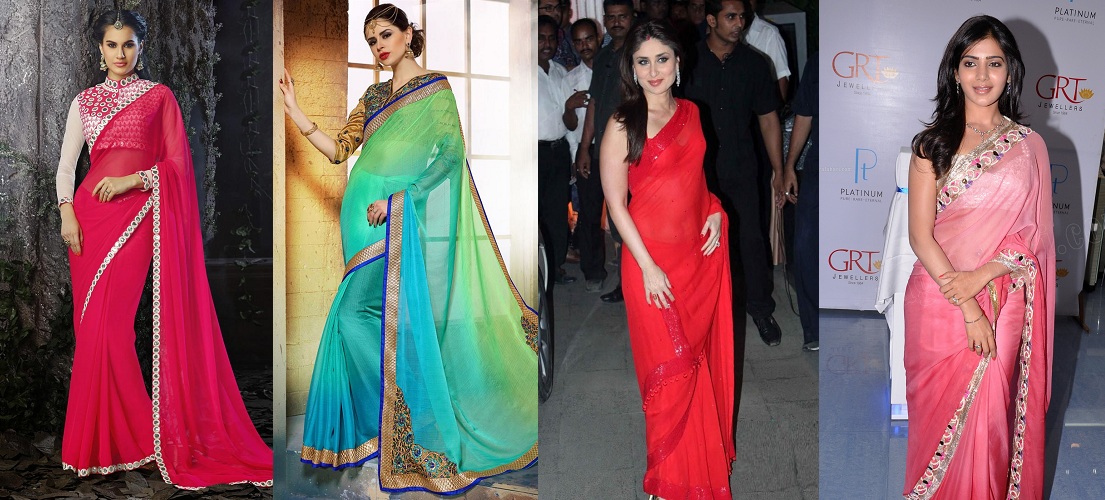 These types of sarees look absolutely beautiful in summer these actresses have a beautiful collection 1