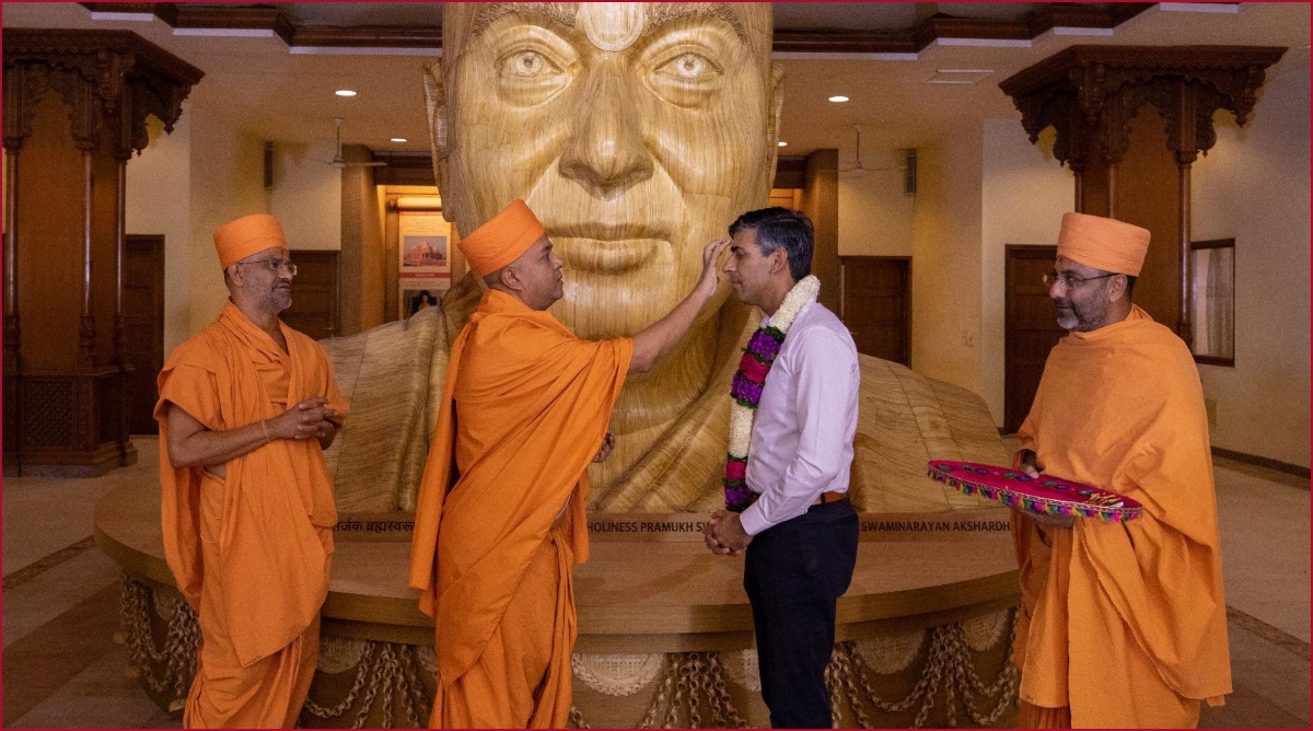 British PM Rishi Sunak reached Swaminarayan temple and gave such a statement 1