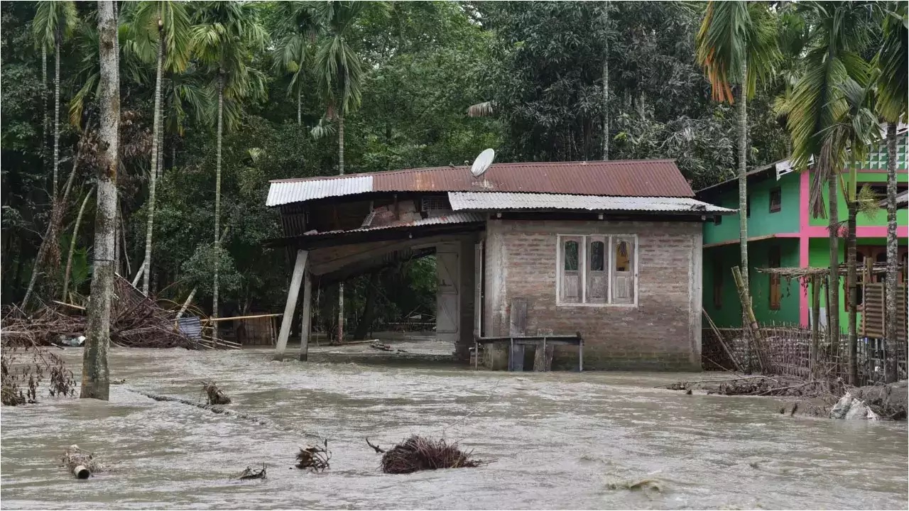 assam flood three moremore than 5 lakh