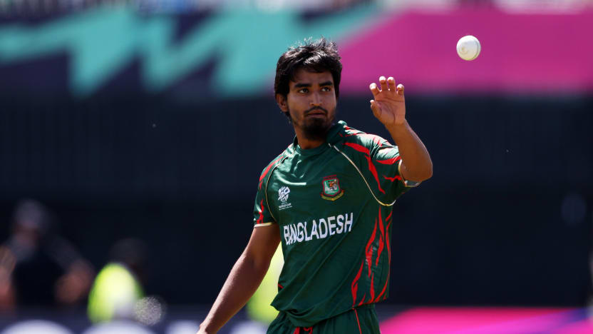 bangladesh player tanzim hasan saqib has been fined 15 percentage of his match fees1