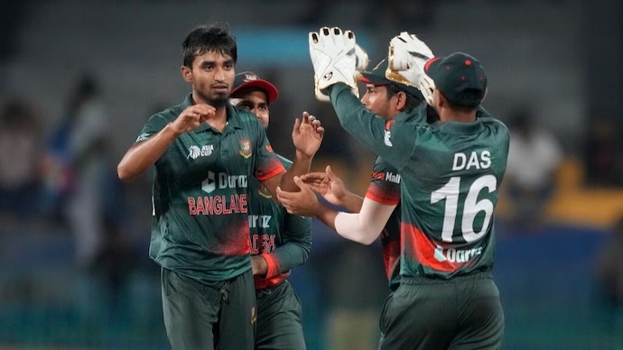 bangladesh player tanzim hasan saqib has been fined 15 percentage of his match fees2