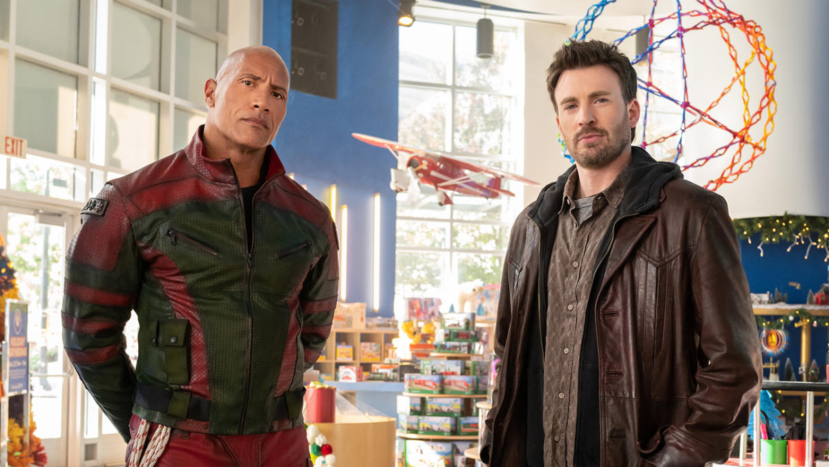 chris evans join the red one team of dwayne johnson jumanji film franchises trailer out 2