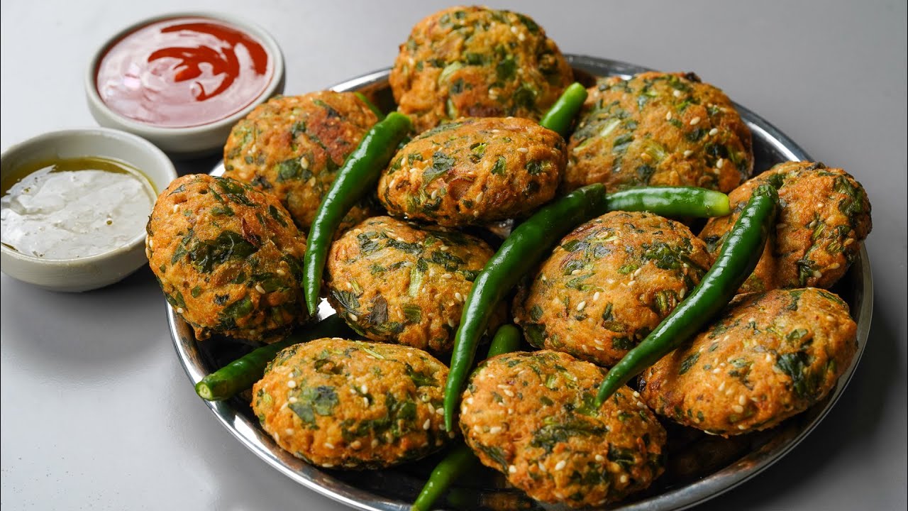 healthy and easy to made evening snack steamed palak nuggets recipe1