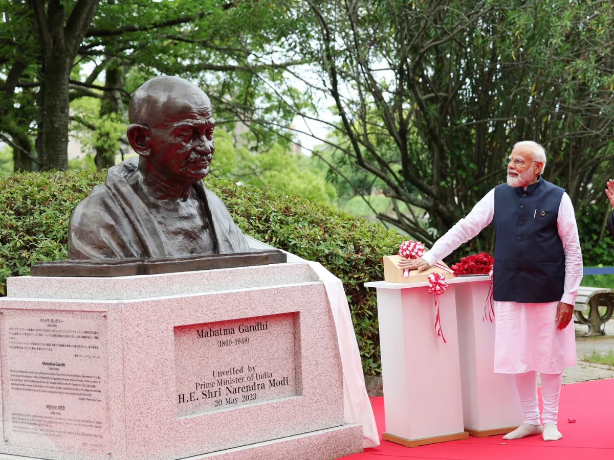 pm modi visit italy khalistan supporters committed nefarious act broke statue mahatma gandhi1