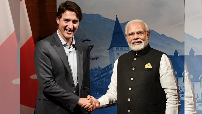 what pm modi say to the prime minister of canada when they shook hands during the g7 in italy justin trudeau told2