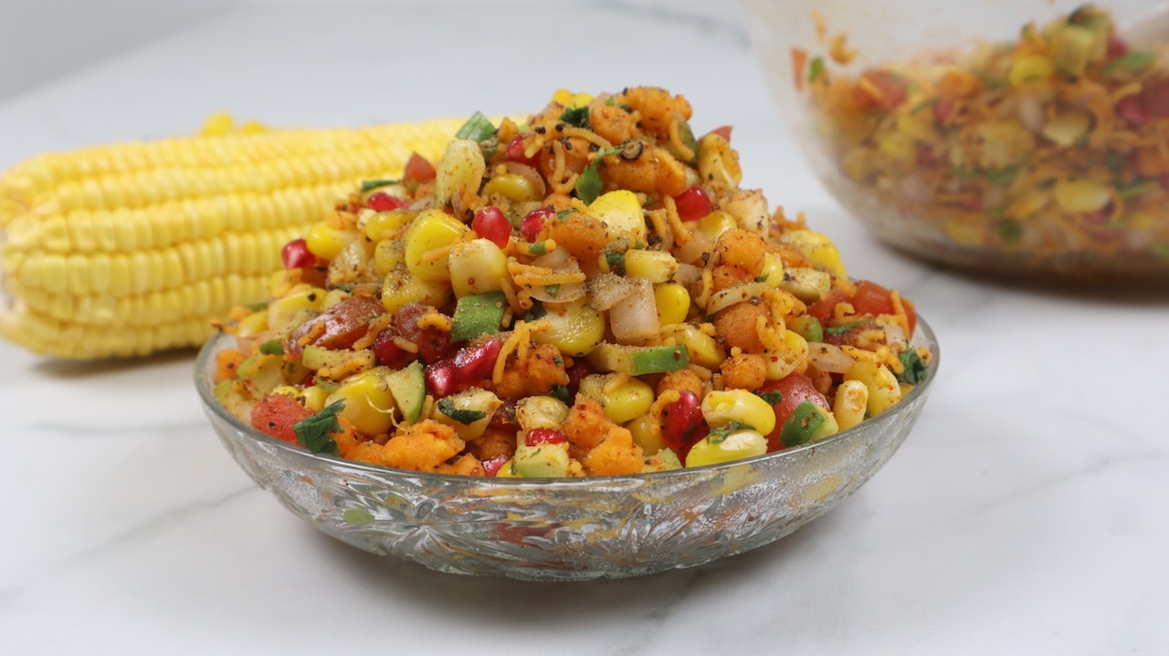 Make Creamy Corn Chaat easily at home 1