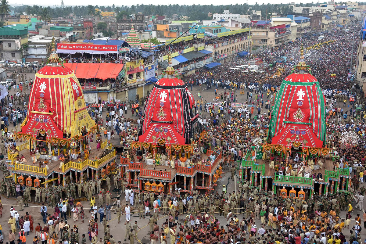 lord jagannath rath yatra on july seven in ahmedabad over thousands cops to guard 1