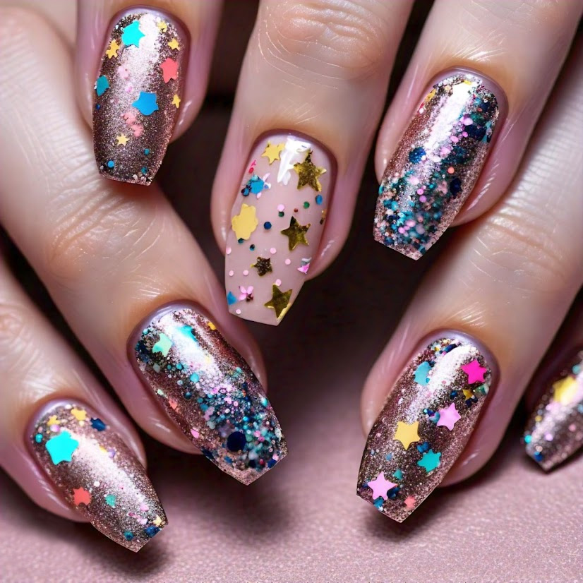 glitter nail art designs for hands 1