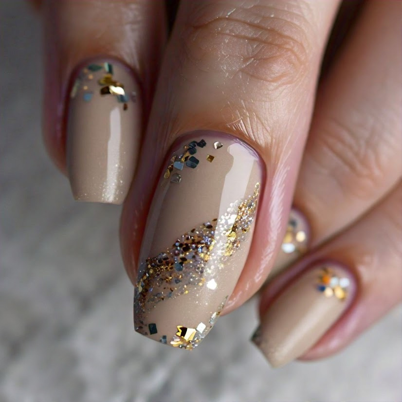 glitter nail art designs for hands 2