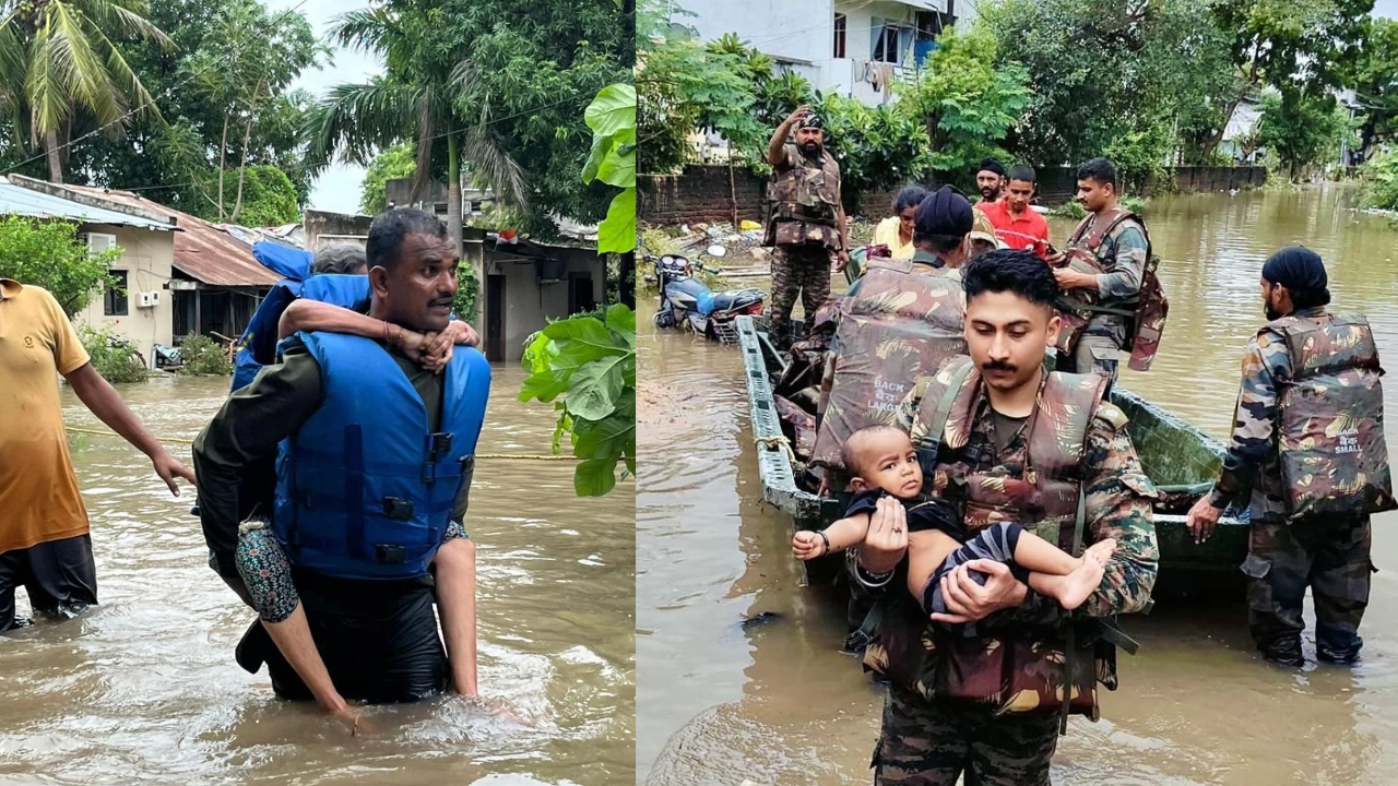 gujarat rain and flood causes havoc imd issues cyclone alert death toll reached 32 read what happened so far23