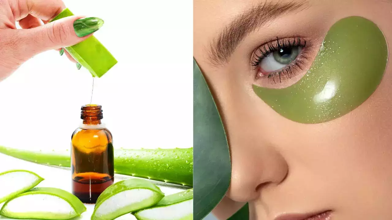 home remedies of dark circle in your face use aloe vera gel cucumber aloo paste nimbu dag dhabbe hatane ke tarike2