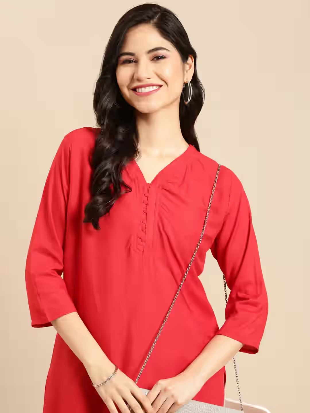 short kurti sleeves designs style with jeans1