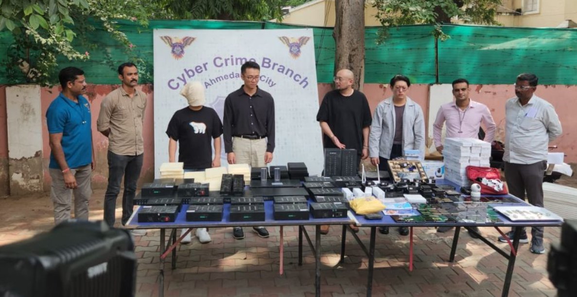 ahmedabad gujarat ahmedabad cyber crime unit arrested 17 people including 4 taiwanese in a digital arrest scam2