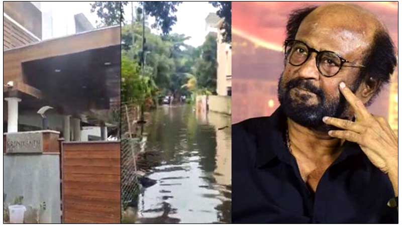 chennai rain superstar rajinikanth luxurious villa flooded due to heavy downpour2