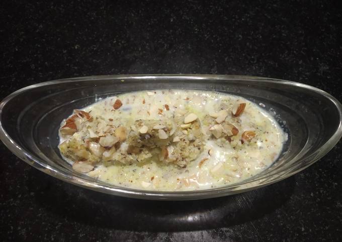 instead of milk rabri try coconut rabri with this recipe1