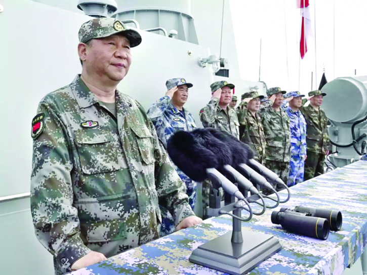 xi jinping arrived to see the army preparations told soldiers to be ready for war1