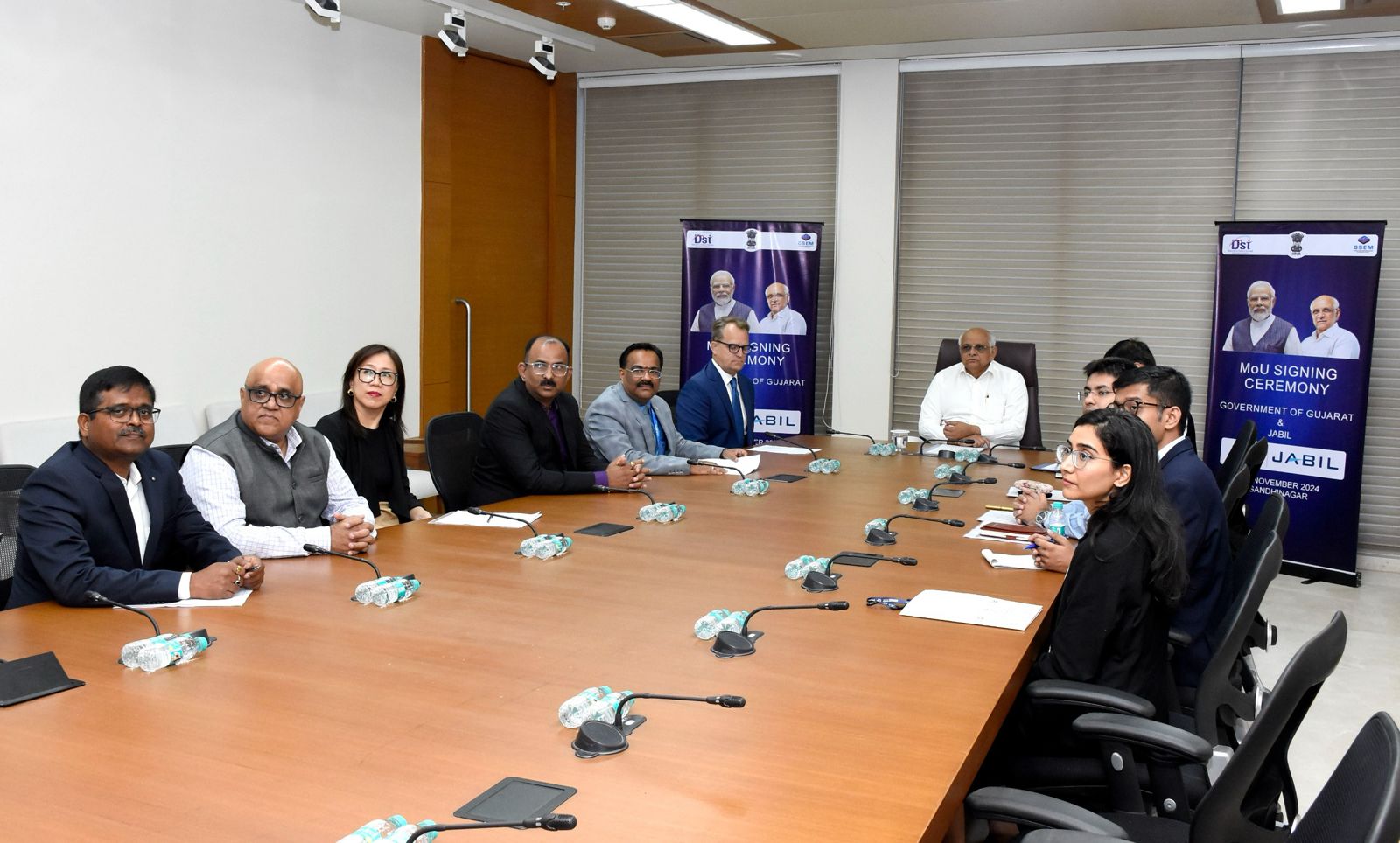 chief minister bhupendra patel technological eco system mou signing ceremony global leader jabil1