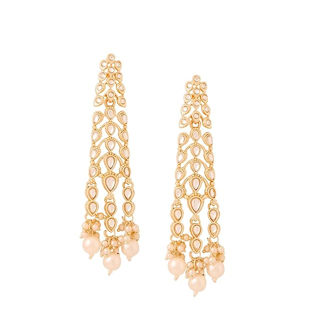 gold hanging earrings designs for women