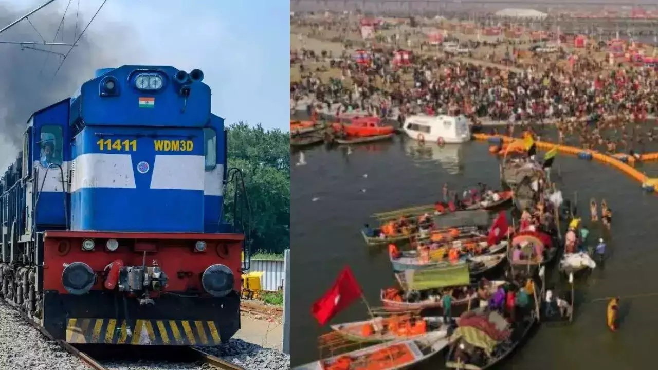 indian railway 1225 special trains for mahakumbh 2025 prayagraj kashi varanasi ayodhya memu2