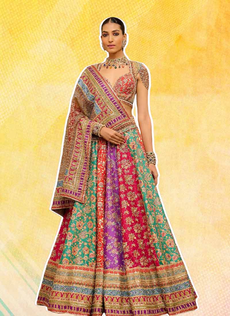 kalidar lehenga designs for stylish and glamorous look in wedding1