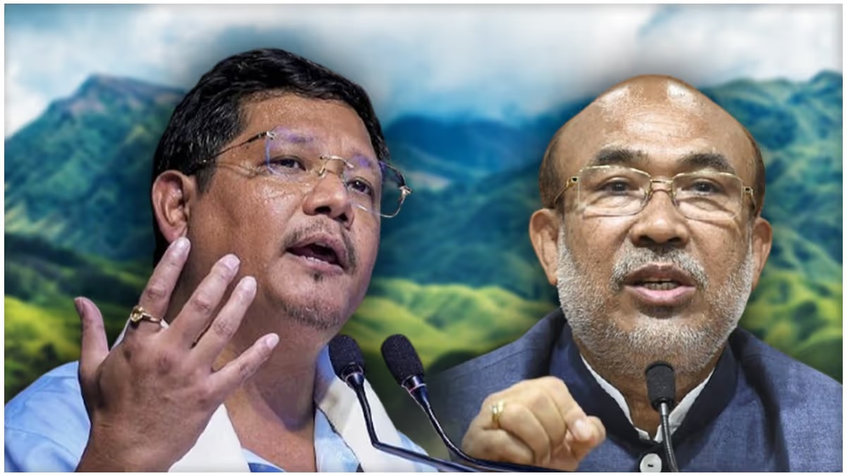 manipur riots again npp withdraws support from bjp cm n biren singh