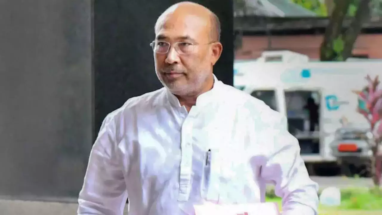 manipur riots again npp withdraws support from bjp cm n biren singh1