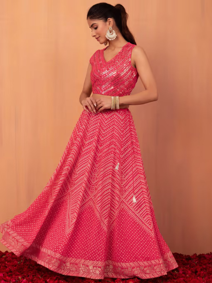 new modern skirt and top designs for sangeet function