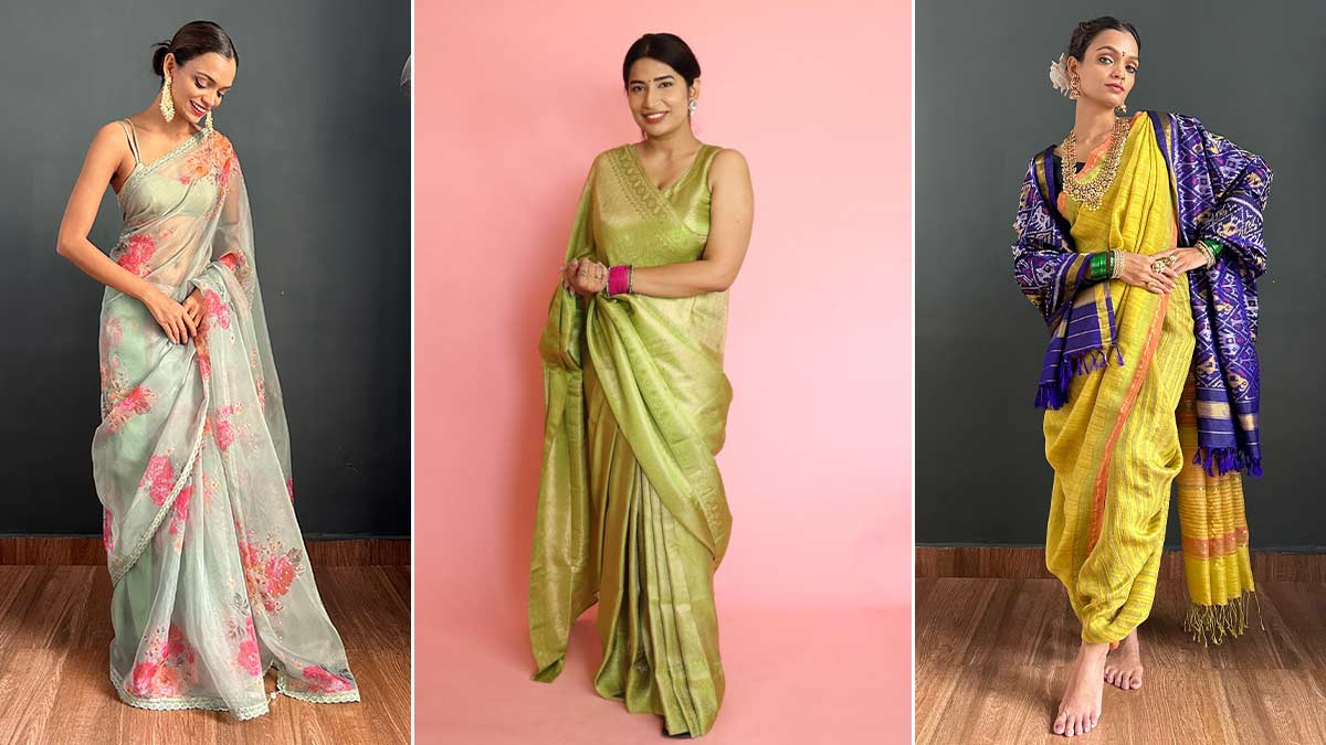 secret fashion tips how to look slim and stylish in saree know how to wear saree to look slim1