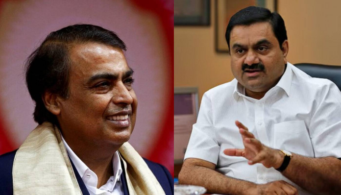 ambani adani see net worth drop below 100 billion amid rising challenges2