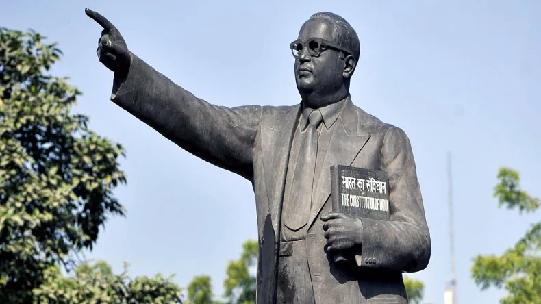 baba saheb bhim rao ambedkar statue nose broken in ahmedabad gujarat people angry1