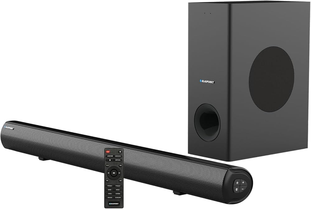 latest launch blaupunkt sbw100 pro plus 100w soundbar with wired subwoofer launched in indiarey3