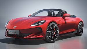 mg electric sports car cyberster launching in india january 2025 auto expo event design features scissor doorsu4u