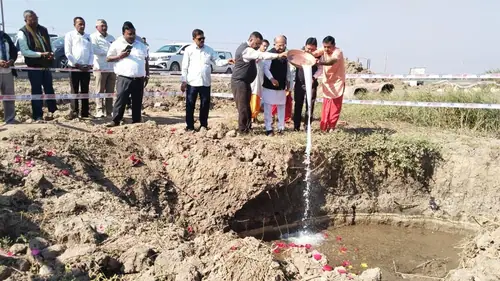 site where iit delhi student died gujarat bjp mla bhupendra sinh chudasama perform shanti puja1