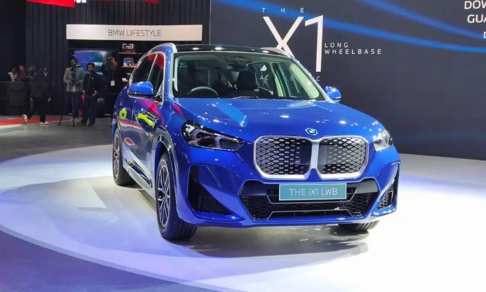 bmw ix1 lwb india drive review bharat mobility global expo 2025 49 lakh rupees specificationsew