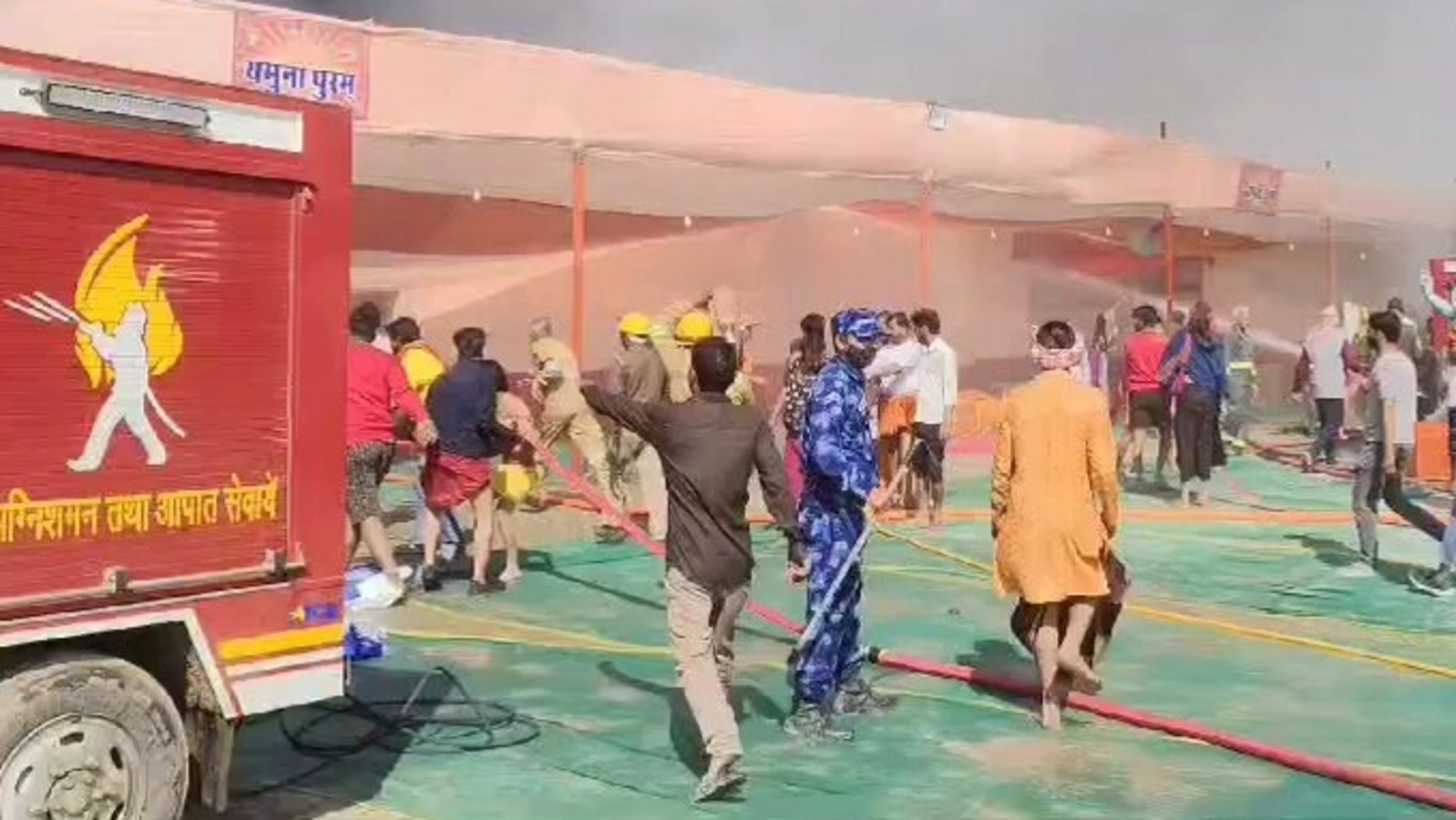 mahakumbh 2025 prayagraj news fire at 185 places in kumbh but fire brigade control1