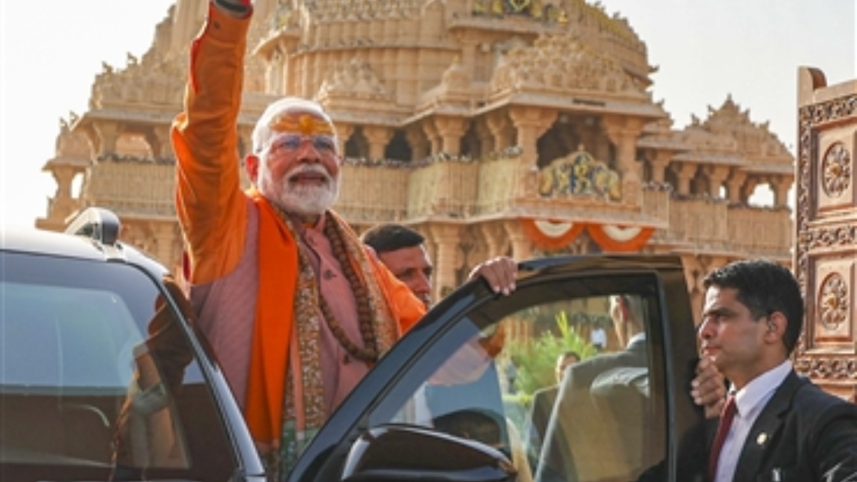 prime minister narendra modi visits somnath temple and wildlife rescue center during gujarat tour ewr