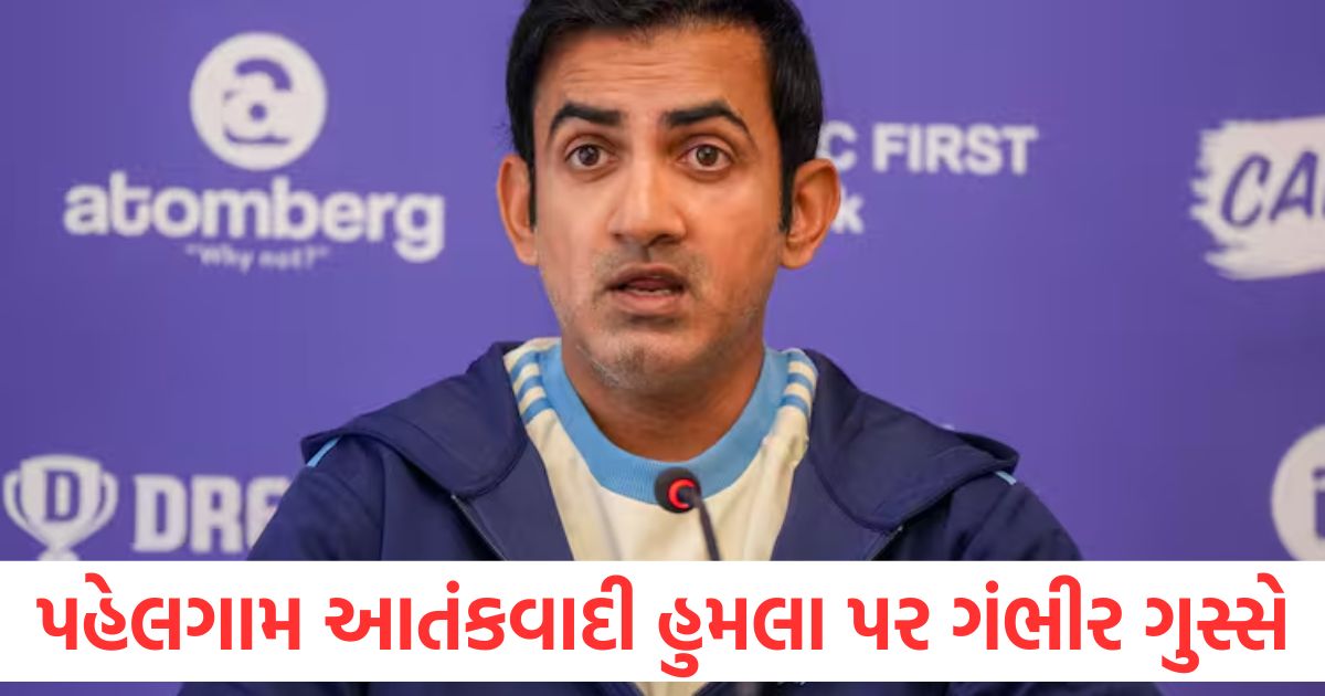 પહેલગામ આતંકવાદી હુમલા પર ગંભીર ગુસ્સે, કહ્યું- ભારત હુમલો કરશે pahalgam baisaran valley terror attack gautam gambhir got angry said india will attack