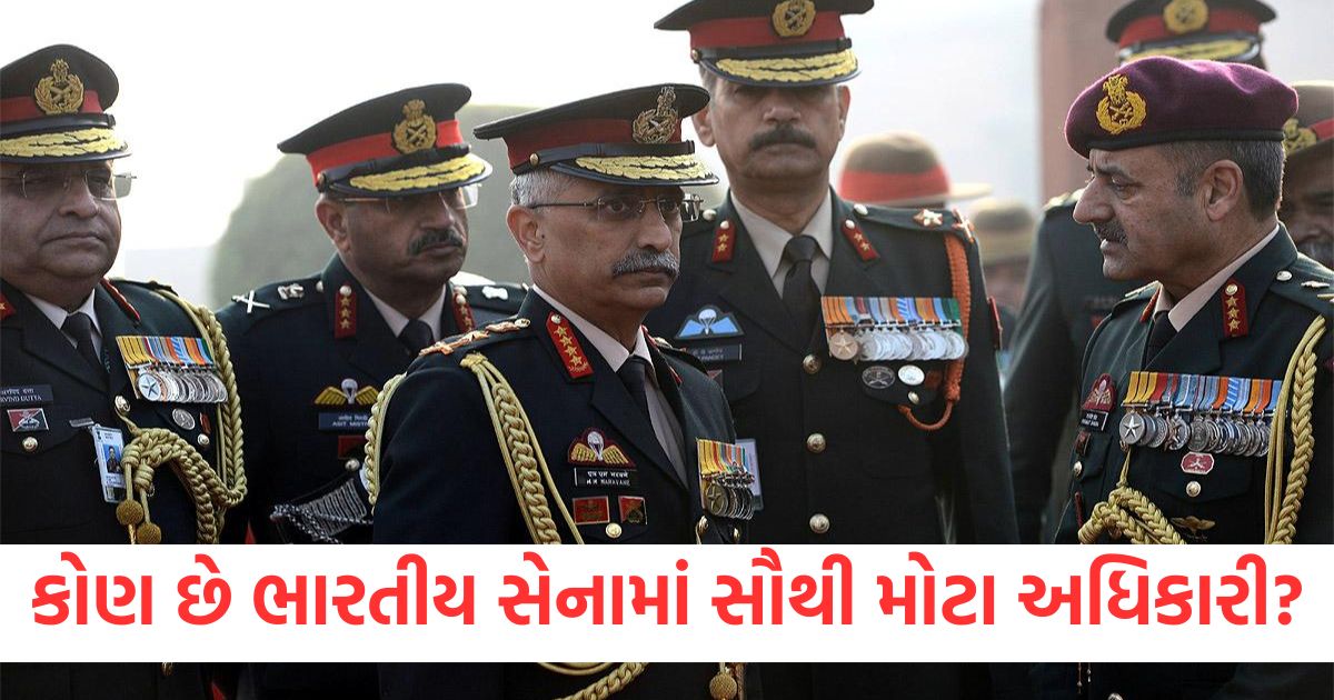કોણ છે ભારતીય સેનામાં સૌથી મોટા અધિકારી? જુઓ રેન્કિંગ અનુસાર સંપૂર્ણ યાદી indian army ranks and insignia know highest officer in army complete list according to rank