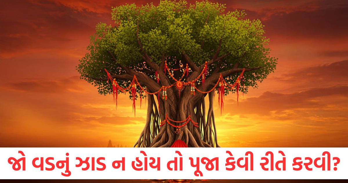 જો વડનું ઝાડ ન હોય તો પૂજા કેવી રીતે કરવી? આ રીતે તમે ઉપવાસના સંપૂર્ણ લાભ મેળવી શકો છો vat savitri puja 2025 how to perform the ritual without a banyan or bargad tree know the vidhi2
