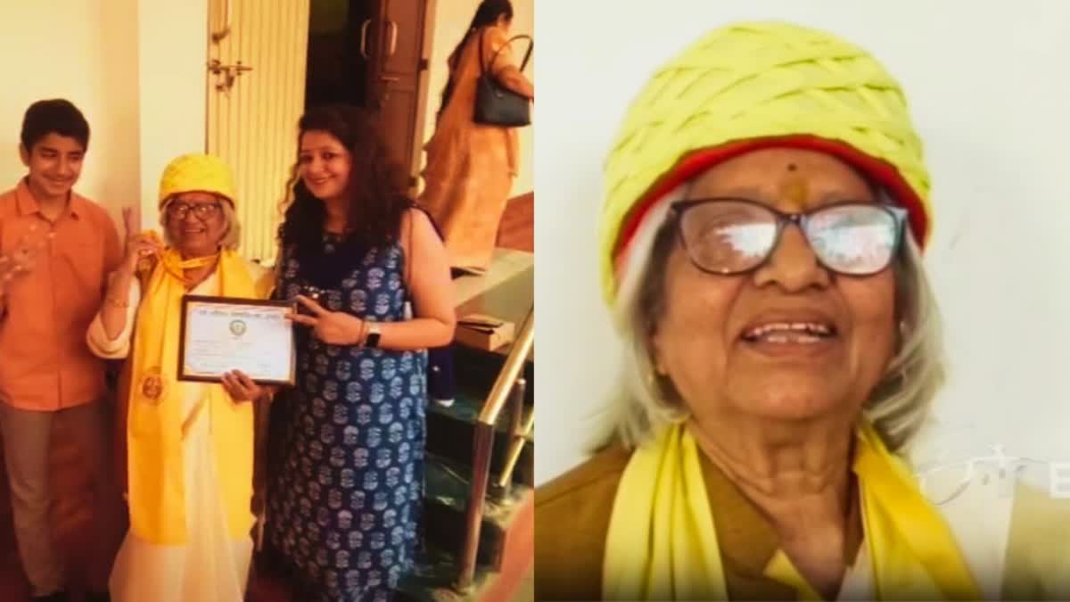 Indoreની 78 વર્ષની સુષ્મા મોઘેનો કારનામો: Devi Ahilya Vishwavidyalayaમાંથી એમ.એ.માં ગોલ્ડ મેડલ 78 year old Sushma Moghe from Indores feat Gold medal in MA from Devi Ahilya Vishwavidyalaya